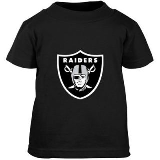 Oakland Raiders Preschool Black Primary Logo T shirt