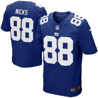 Nike Hakeem Nicks New York Giants Elite Jersey   Royal Blue