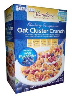 Abundance Blackberry Pomegranate Oat Cluster Crunch Cereal (2) 18 oz. bags : Oatmeal Breakfast Cereals : Grocery & Gourmet Food