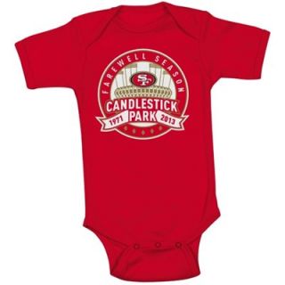San Francisco 49ers Farewell to Candlestick Park Infant Creeper   Scarlet