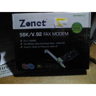 Zonet Modem Zfm5621Lt 56K V.92 Fax Modem Lucent Chipset: Electronics