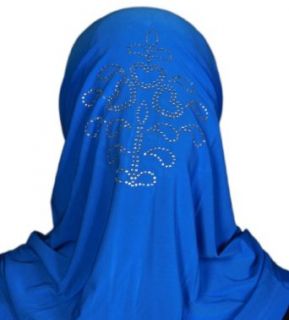 Hijabgirl Lycra Blend Farah Silky Al amira Hijab with Rhinestones  Burgundy at  Womens Clothing store: Fashion Scarves