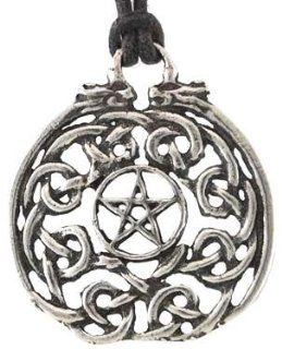 Celtic Serenity Talisman Pentagram Pentacle Necklace Pendant Charm Religious Wicca Wiccan Pagan Jewelry Star of David Five Pointed Star Amulet Talisman: Jewelry