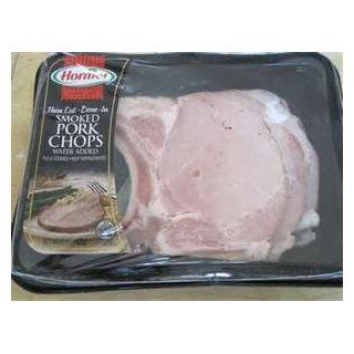 HORMEL PORK CHOPS THIN CUT BONE IN SMOKED 15 OZ PACK OF 2 : Jerky And Dried Meats : Grocery & Gourmet Food