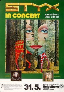 Styx Pieces of Eight 1978   Concert Music Poster Concertposter   Prints