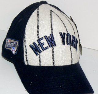 MLB New York Yankees Vintage Pin Stripe Cooperstown Collection "Original Eight" Baseball Hat Cap Lid : Sports Fan Baseball Caps : Sports & Outdoors