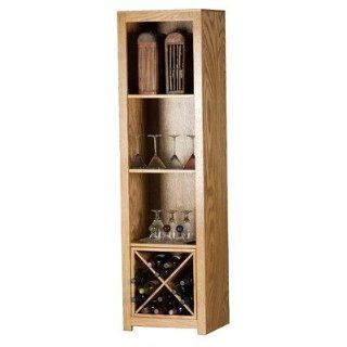 Heritage Oak 72" Cube Bookcase with Wine Rack Finish: Unfinished : Everything Else