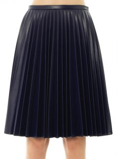 Fully pleated faux leather skirt  J.W. Anderson  MATCHESFASH