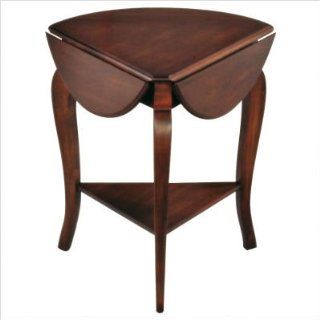 Shop Idealist Evian Triangular Drop Leaf End Table Distressing: Antiqued, Finish: Ancestor Stain at the  Furniture Store. Find the latest styles with the lowest prices from Superior Furniture Co.
