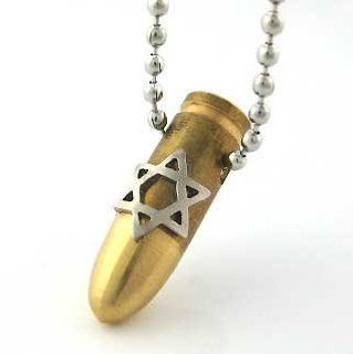 Magen David Bullet Necklace   IDF Israeli Army : Other Products : Everything Else