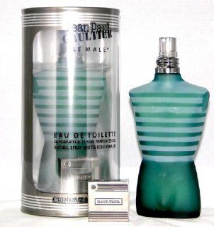 Le Male by Jean Paul Gaultier for Men   4.2 oz EDT Spray (with 0.02oz Solid Perfume) : Eau De Toilettes : Beauty