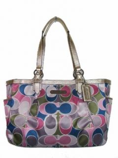 Coach Signature Scarf Print Gallery North South Tote 19819 Multicolor: Clothing