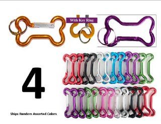 4 Dog Bone Carabiner Key Chains  For Dog Lovers Everywhere: Everything Else