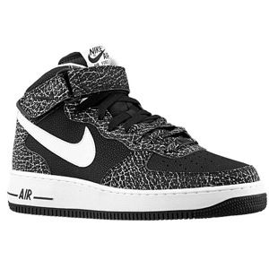 Nike Air Force 1 Mid   Mens   Basketball   Shoes   Black/Metallic Gold/White