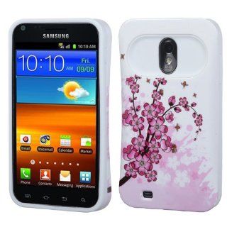 Fits Samsung D710 Epic Touch 4G Hard Plastic Snap on Cover Spring Flowers/White Card Wallet Back Sprint: Cell Phones & Accessories