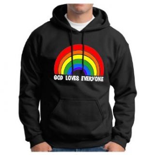 God Loves Everyone Premium Hoodie Sweatshirt: Clothing