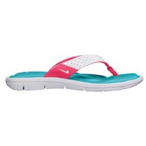 Nike Comfort Thong   Womens   Casual   Shoes   White/Turquoise Blue/Pink Flash/White