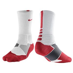 Nike Hyper Elite Basketball Crew Socks   Mens   Basketball   Accessories   White/Varsity Red