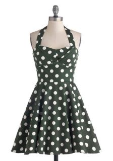 Traveling Cupcake Truck Dress in Olive  Mod Retro Vintage Dresses