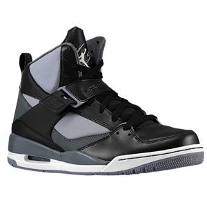 Jordan Flight 45 Mid   Mens   Basketball   Shoes   Black/White/Dark Grey/Cement Grey