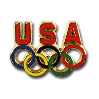 USA Olympics Five Rings Pin : Sports Related Pins : Sports & Outdoors