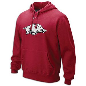 Nike College Big Logo Fleece Hoodie   Mens   Basketball   Clothing   Arkansas Razorbacks   Varsity Crimson
