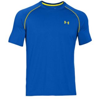 Under Armour S/S Tech T Shirt   Mens   Training   Clothing   Superior Blue/Flash Light