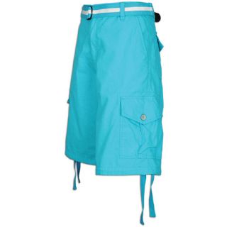 Southpole Belted Ripstop Cargo Shorts   Mens   Casual   Clothing   Aqua Blue