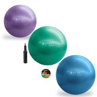 Gaiam Total Body Balance Ball Kit (65cm) : Exercise Balls : Sports & Outdoors
