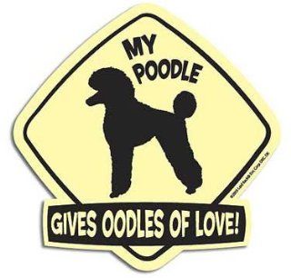 My Poodle Gives Oodles of Love Magnet : Refrigerator Magnets : Everything Else