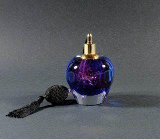 5 inch Glass Perfume Bottle, Handcrafted Art Glass, Independence Day Gift Sale   Decorative Bottles