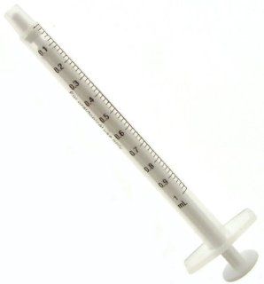1/5 Tsp. 1 ML 1 CC Syringe w/o needle.: Health & Personal Care