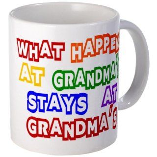 CafePress What Happens at Grandma's Sta Mug   Standard: Kitchen & Dining