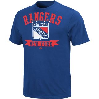 MAJESTIC ATHLETIC Youth New York Rangers Tape To Tape Short Sleeve T Shirt  