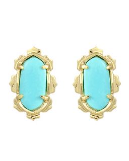 Shina Stud Earrings, Turquoise   Kendra Scott   Turquoise