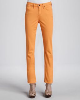 Womens Isabel Twill Ankle Gab 72 Pants   Christopher Blue   Tangerine (6)