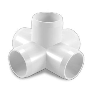FORMUFIT 1" 5 way Cross PVC Fitting Connector   Furniture Grade   Pipe Fittings  