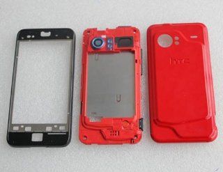 Genuine HTC Droid Incredible Adr6300 Red Full Faceplate Housing Case Cover Cell Phones & Accessories
