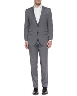 Mens Huge Slim Fit Two Piece Suit, Light Gray   Boss Hugo Boss   Light grey