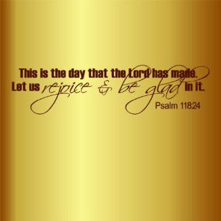 This Is The Day That The Lord Has Made Quotes Picture Art   Bible Quote   Peel & Stick Sticker   Vinyl Wall Decal   Size : 12 Inches X 36 Inches   22 Colors Available   Wall Decor Stickers
