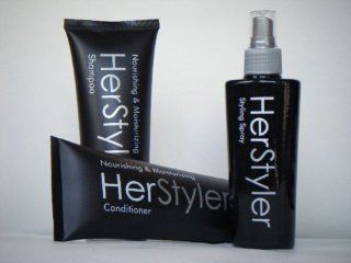 HERSTYLER HAIR CARE SET SHAMPOO, CONDITIONER & HAIR SPRAY: Beauty