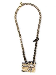 Lanvin Crystal Emblem Necklace   Stefania Mode
