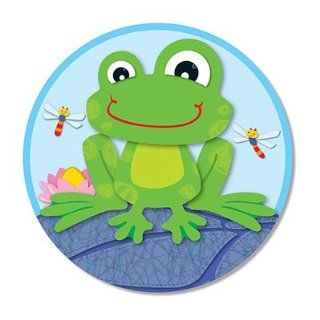 SCBCD 188041 16   FUNKY FROG TWO SIDED DECORATION pack of 16 : Themed Classroom Displays And Decoration : Office Products