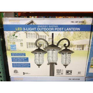 Innova Lighting 3 Light Outdoor LED Lamp Post Lantern Yard Garden Landscape : Patio, Lawn & Garden