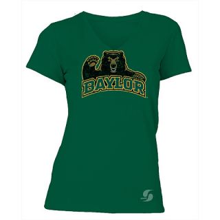 SOFFE Womens Baylor Bears No Sweat V Neck Short Sleeve T Shirt   Size:
