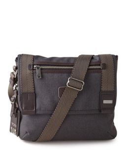 Mens Alpha Bravo Beale Mini Messenger Bag   Tumi   Antracite