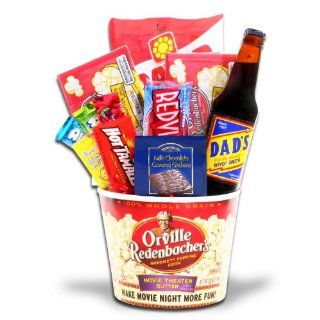 Movie Night Gift Basket for Dad  Gourmet Gift Basket for Him : Gourmet Snacks And Hors Doeuvres Gifts : Grocery & Gourmet Food
