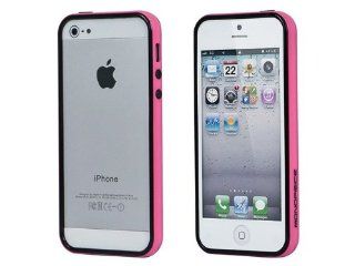 Monoprice PC+TPU Edge Bumper for iPhone 5, Pink: Cell Phones & Accessories