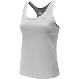 NIKE Womens Premier Maria Tennis Tank   Size: Medium, White/grey/silver