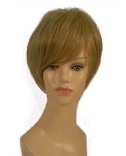 NEW fashion HOT sexy Short Blonde Straight Full wigs Hair wigs 8" 20CM : Hair Replacement Wigs : Beauty